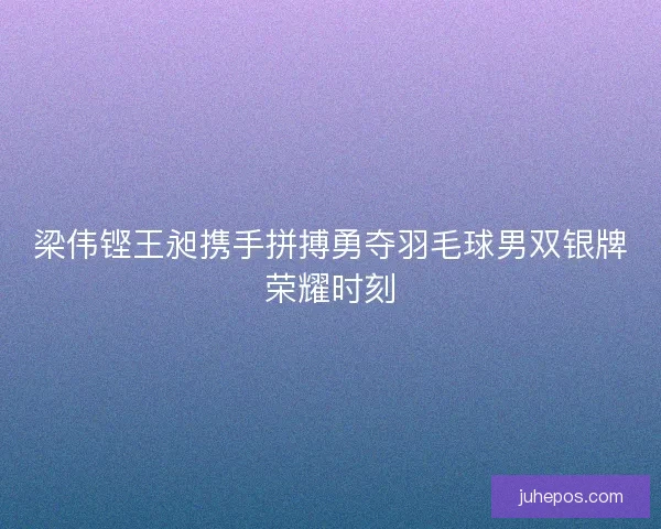 梁伟铿王昶携手拼搏勇夺羽毛球男双银牌荣耀时刻